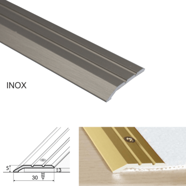 30mm Wide Aluminum Door Threshold For Connecting Wooden And laminate