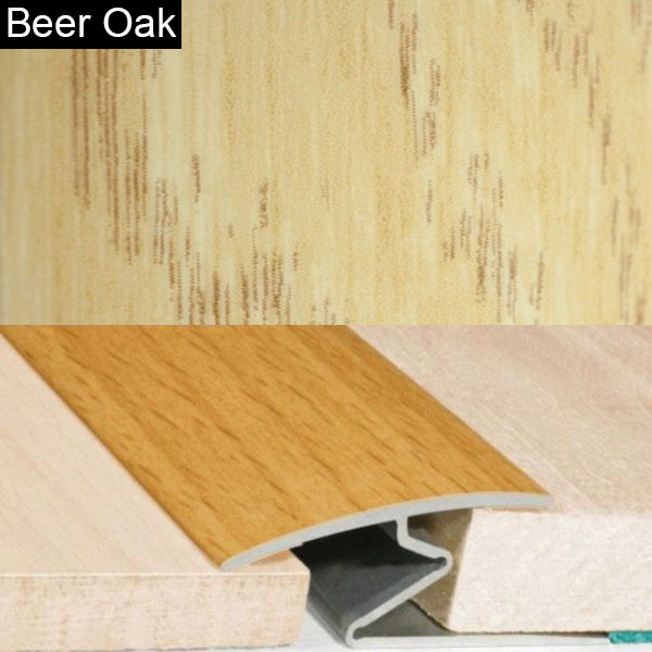 32mm Wide Wood Effect Door Thresholds For Vinyl, Carpet, Laminate, Wooden Floors