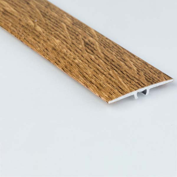 35mm Flat Aluminium Wood Effect Door Edging Bar Trim Threshold Laminate