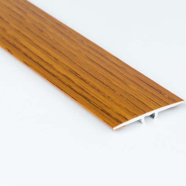 35mm Flat Aluminium Wood Effect Door Edging Bar Trim Threshold Laminate