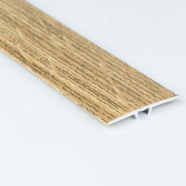 35mm Flat Aluminium Wood Effect Door Edging Bar Trim Threshold Laminate