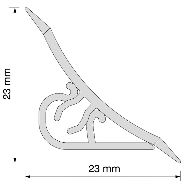 Splashback Worktop Profile Strip Edging Trim Kitchen Seal