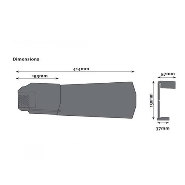 414mm UPVC  Dry Verge Units