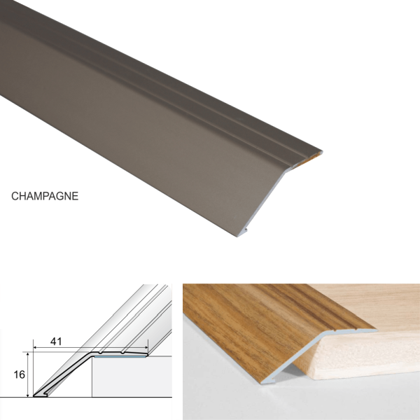 41mm Anodised Aluminium Door Threshold Screwfix Ramp Profile