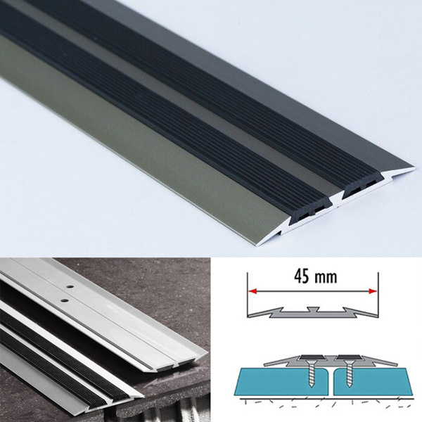 45mm Flat Carpet Door Aluminium Threshold Floor Edging Bar Trim Strip