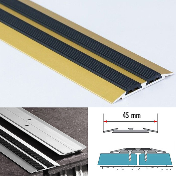 45mm Flat Carpet Door Aluminium Threshold Floor Edging Bar Trim Strip