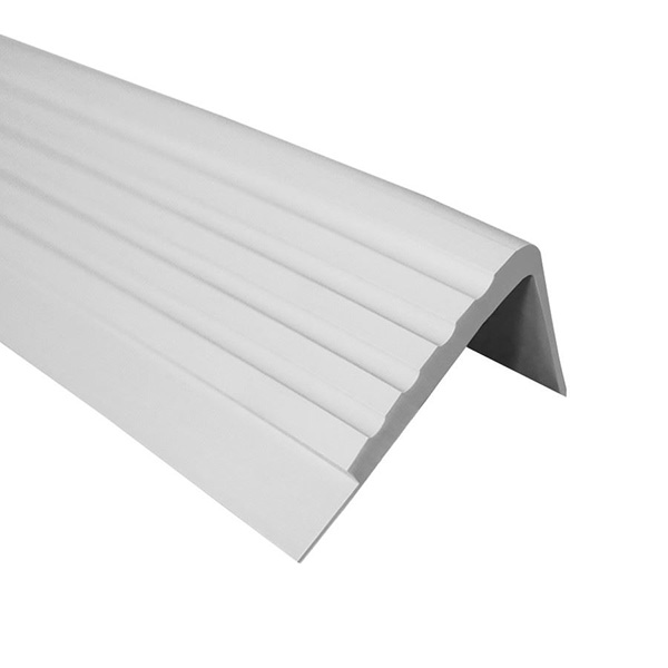 Anti/Non Slip 50 x 45mm Rubber Stair Nosing PVC Angle Step Edging Trim   