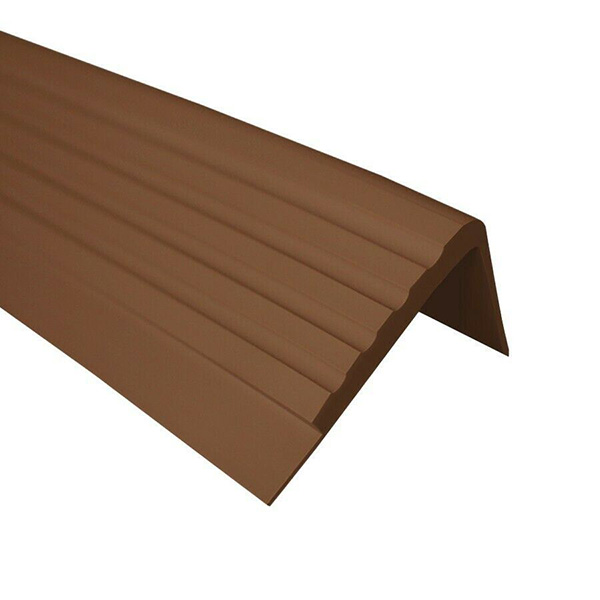 Anti/Non Slip 50 x 45mm Rubber Stair Nosing PVC Angle Step Edging Trim   