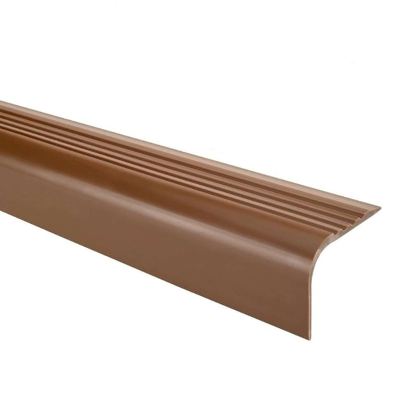 52mm x 40mm Bullnose Stair Nosing PVC Rubber Angle Step Edge