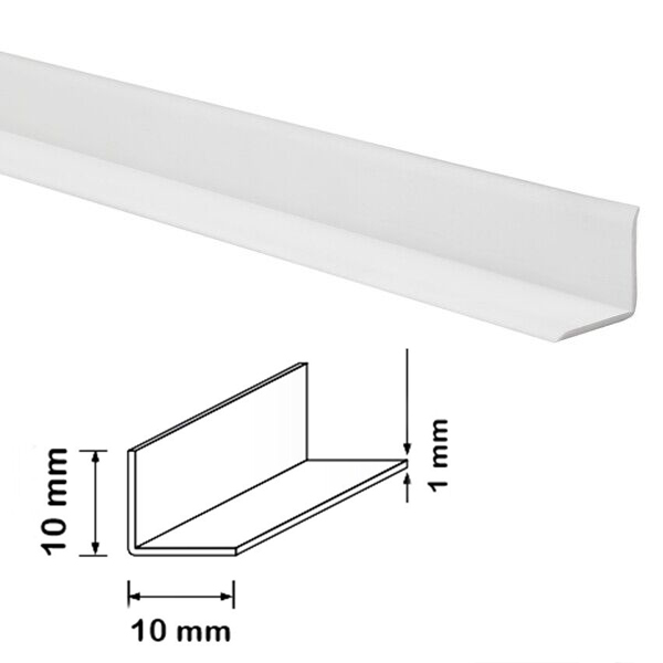 5m Plastic Pvc Corner 90 Degree Angle Trim Flexible Self Adhesive