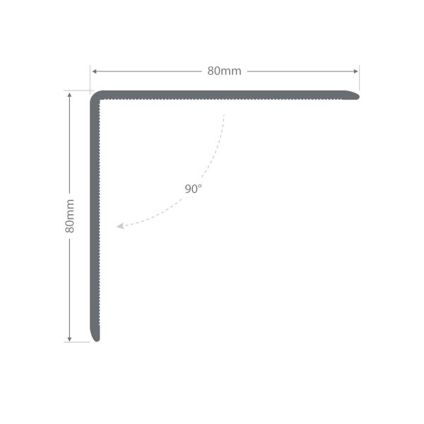 UPVC L Shaped 90 Degree Plastic Angle Corner Trim 5m Rigid Joint Cover Bead 