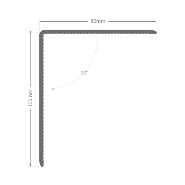 UPVC L Shaped 90 Degree Plastic Angle Corner Trim 5m Rigid Joint Cover Bead 