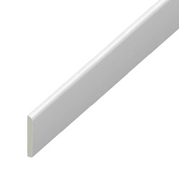 65mm UPVC Skirting Board Architrave Trim Flat Design 