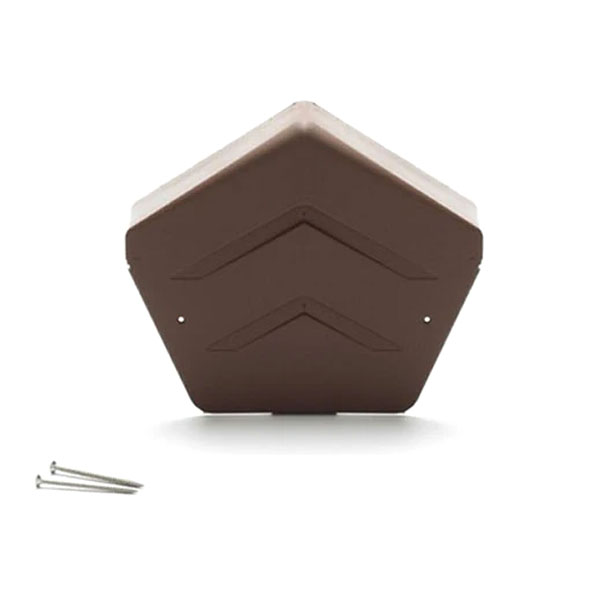 68mm Dry Verge Ridge End Cap with Fixing Screws