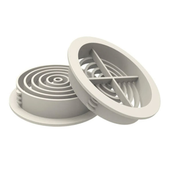 70mm Round Soffit UPVC Air Vents Push in Roof Disc - Pack of 10