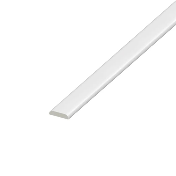 Pack of 5 UPVC Architrave White Plastic Skirting Board - 950mm Long