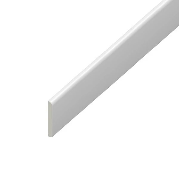 95mm UPVC Skirting Board Architrave Trim Flat Design 