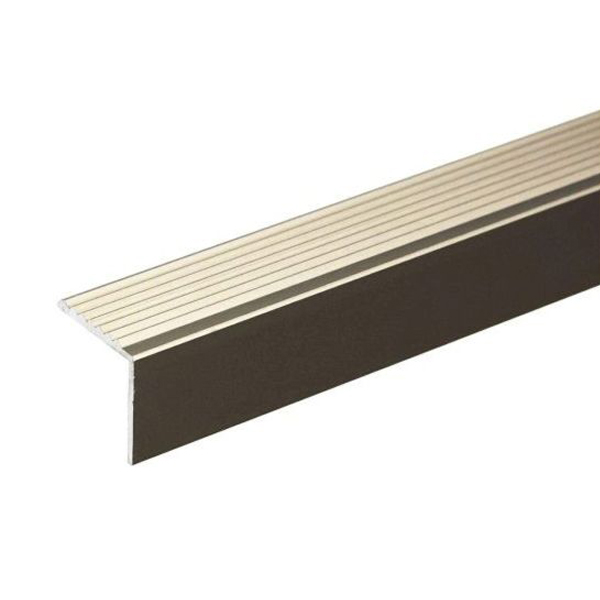  Aluminium Stair Edge Nosing Trim Ribbed Non Slip