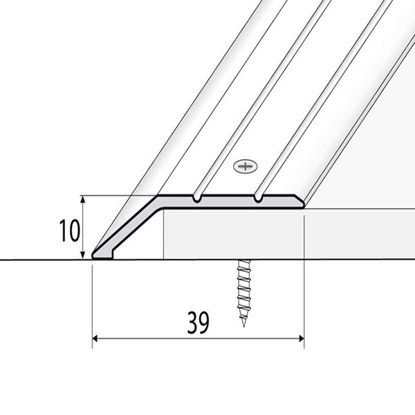 40mm Wide Aluminium Door Floor Trim Carpet Thresholds Ramp