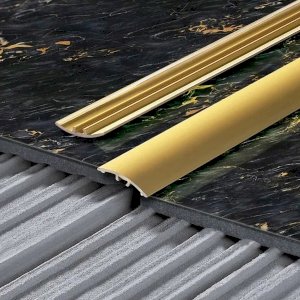 Aluminium Door Threshold Strip Screw Fix Bars Transition Trim with Aesthetic Finish 