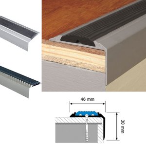 Screw Fix Aluminium Stair Nosing For Tread Edges