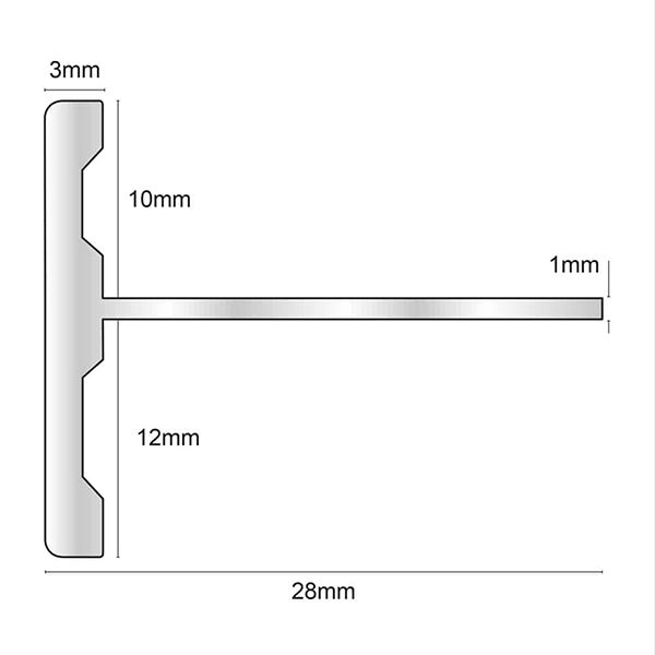 Aluminium Stair Nosing Formable 2 In 1 for Step Edges