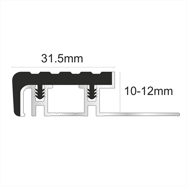 Aluminium Stair Nosing Edge Trim Step Nose Edging Nosings For Tiles And Stone