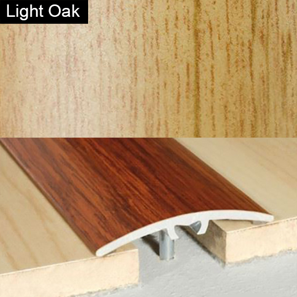 Aluminium Wood Effect Door Floor Bar Edge Trim - 40mm 