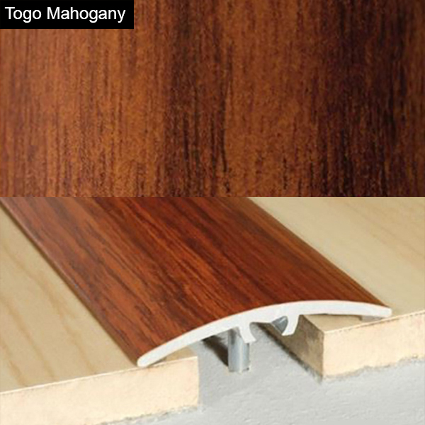 Aluminium Wood Effect Door Floor Bar Edge Trim - 40mm 