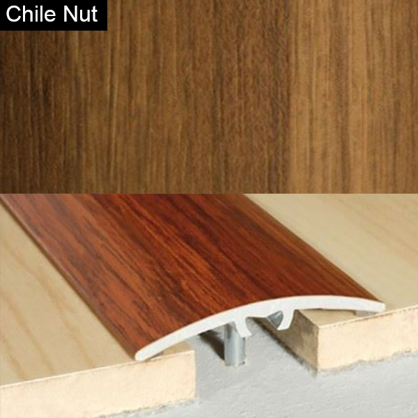 Aluminium Wood Effect Door Floor Bar Edge Trim - 40mm 