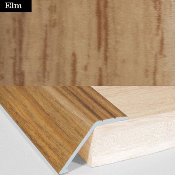 41mm Wide Aluminium Wood Effect Door Floor Trim Carpet Threshold Ramp