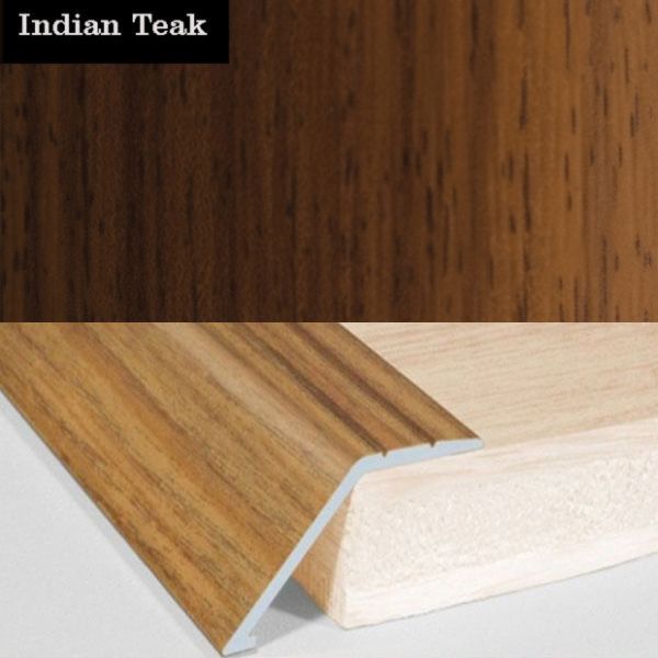 41mm Wide Aluminium Wood Effect Door Floor Trim Carpet Threshold Ramp