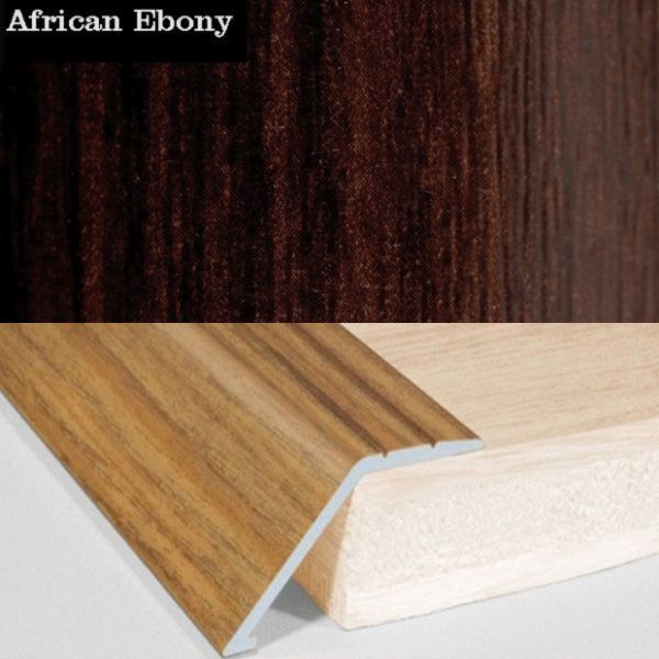 41mm Wide Aluminium Wood Effect Door Floor Trim Carpet Threshold Ramp