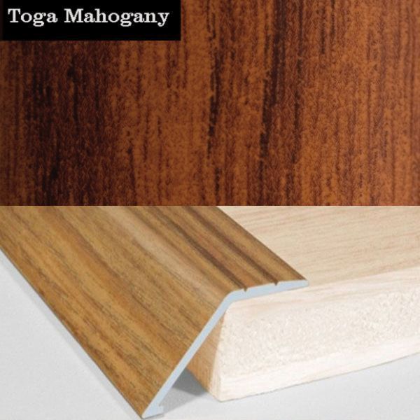 41mm Wide Aluminium Wood Effect Door Floor Trim Carpet Threshold Ramp