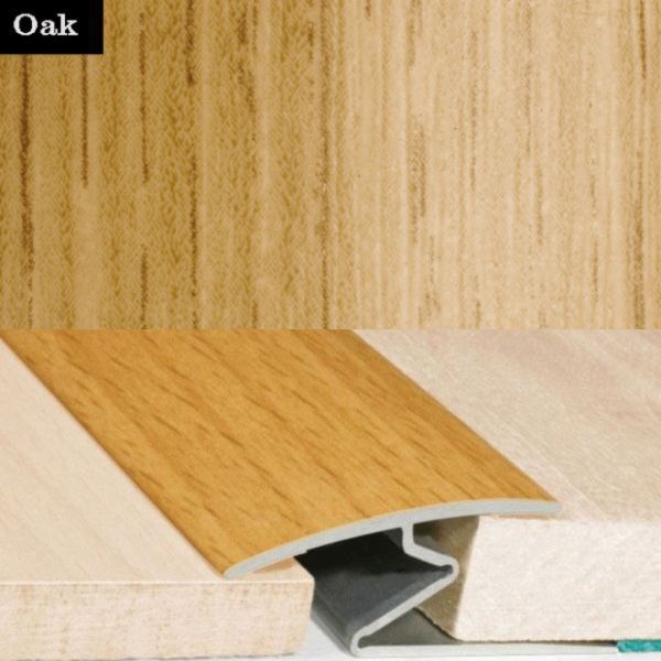 32mm Wide Wood Effect Door Thresholds For Vinyl, Carpet, Laminate, Wooden Floors