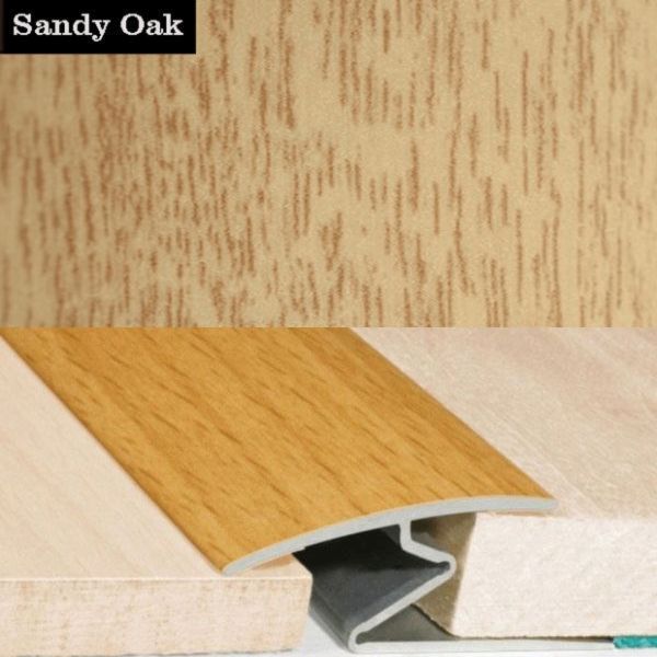 32mm Wide Wood Effect Door Thresholds For Vinyl, Carpet, Laminate, Wooden Floors