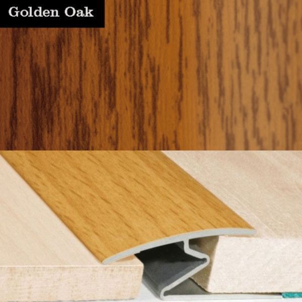 32mm Wide Wood Effect Door Thresholds For Vinyl, Carpet, Laminate, Wooden Floors