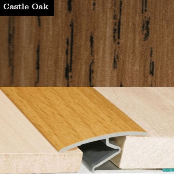 32mm Wide Wood Effect Door Thresholds For Vinyl, Carpet, Laminate, Wooden Floors