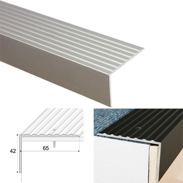 Shop Premium Quality Anti Slip Anodised Aluminium Stair Nosing Edge Trim