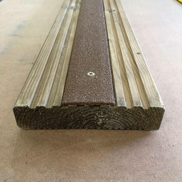 Anti Slip GRP Decking Strips for Slippery Decking Free Drilling and Screws