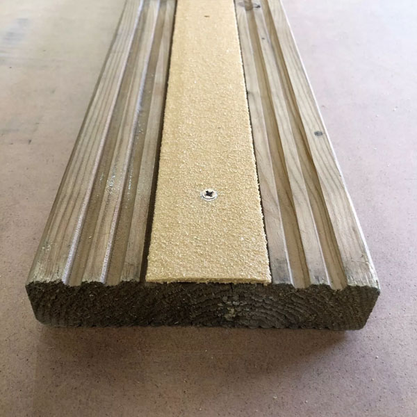 Anti Slip GRP Decking Strips for Slippery Decking Free Drilling and Screws