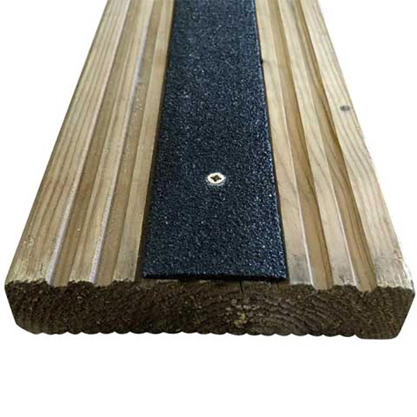 90mm Anti Slip GRP Strips for Slippery Decking and Ramps Free Screws