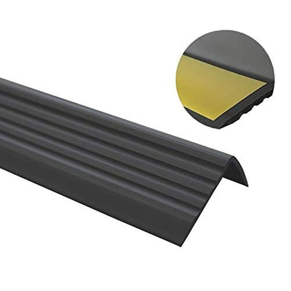 40mm x 25mm Bullnose Self Adhesive Stair Nosing Rubber Angle Step Edge