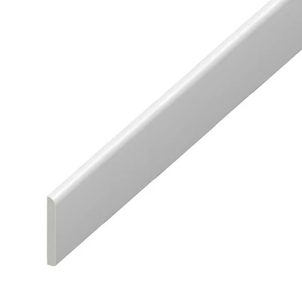 Door Frame Kit 45mm Rounded Edge Strips Plastic Architrave Trim for Door Edge Capping