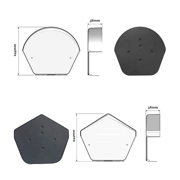 Dry Verge U Ridge End Cap