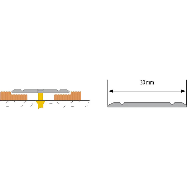 Screw Fix Flat Aluminium Door Floor Edging Bar Trim Threshold for indoor & Outdoor