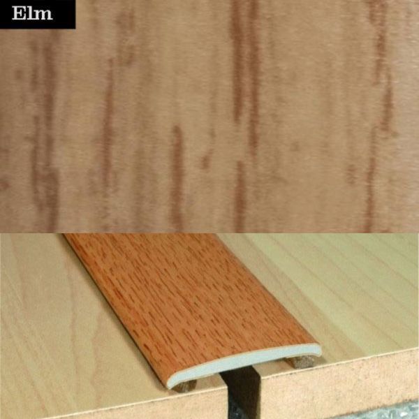 35mm Wide Flat Aluminium Wood Effect Door Threasholds Self Adhesive