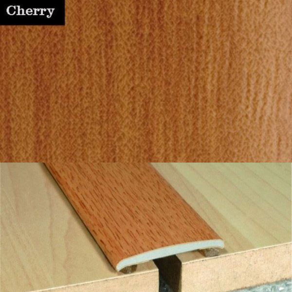 35mm Wide Flat Aluminium Wood Effect Door Threasholds Self Adhesive