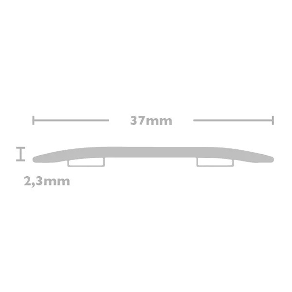 Door Bars Flat Cover Plate Stick DownThreshold  Profile Edge Strip - 37mm Wide