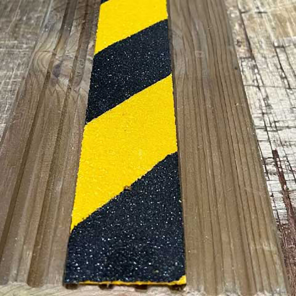 GRP Hazard Strips for Slippery Decking and Ramps Free Screws